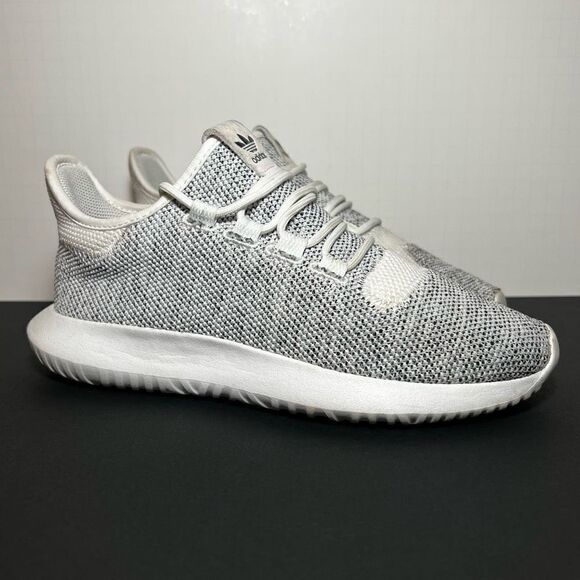 Kids ADIDAS Tubular Shadow Knit White Athletic Shoes / Size 5.5 - Picture 1 of 10